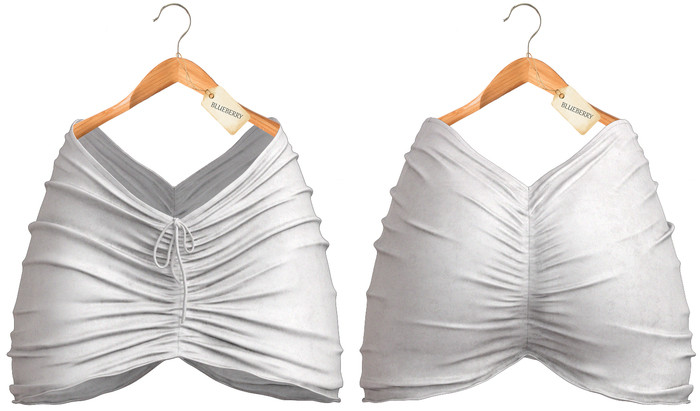 Blueberry - Candy - Skirt & Panties - White