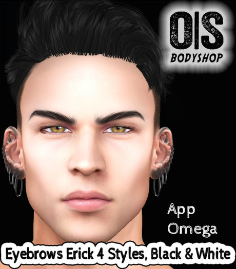 !OS! Eyebrows Erick 4 Styles, Black & White