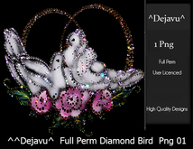 ^^Dejavu^  Full Perm Diamond Bird  Png 01