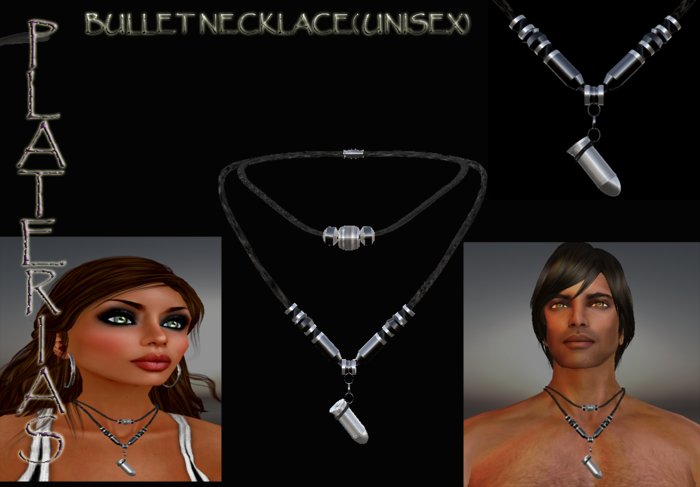 BOX BULLET NECKLACE (UNISEX)