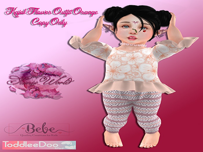 (SAMIS WORLD) Kajol Outfit Orange-TDB/BEBE