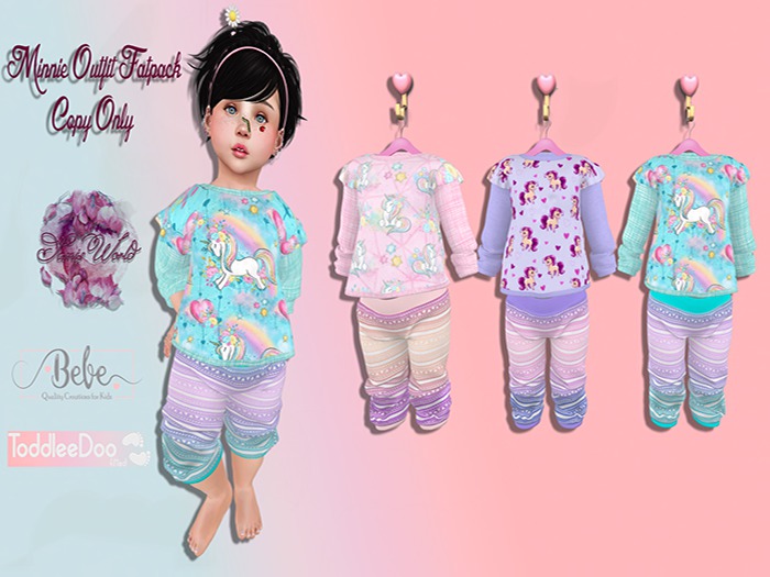 (SW) Minnie Outfit Rose- bebe /TDB