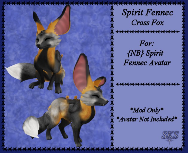 Second Life Marketplace SKS Cross Fox mod for NB Spirit Fennec