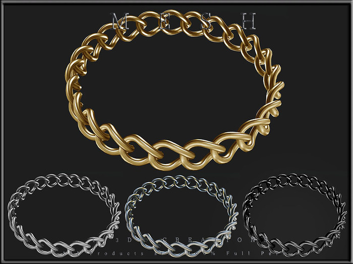 T-3D Creations [ Chain Round 24 Rings ] Full Perm MESH