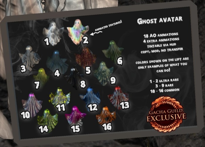 Positive Wavelength - Ghost Avatar - [12]  VOUCHER - WEAR/ADD