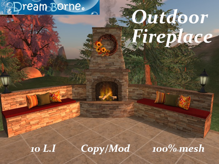 DREAM BORNE Spring/Summer Outdoor Fireplace