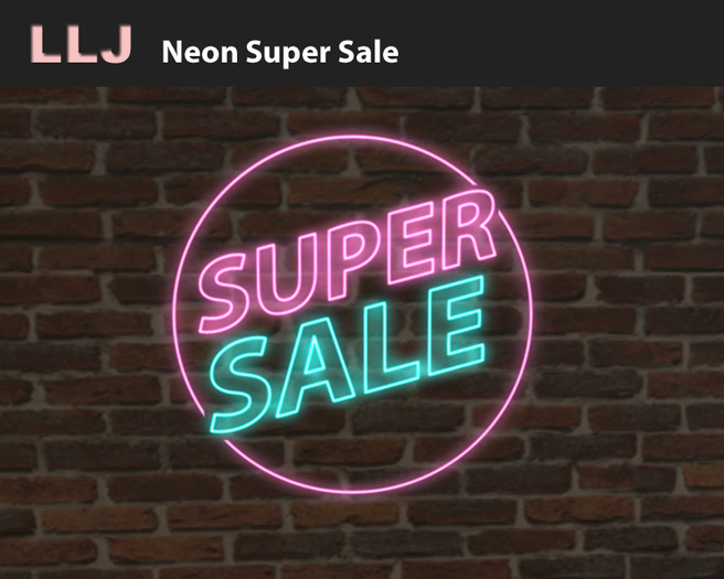 LLJ Neon Super Sale