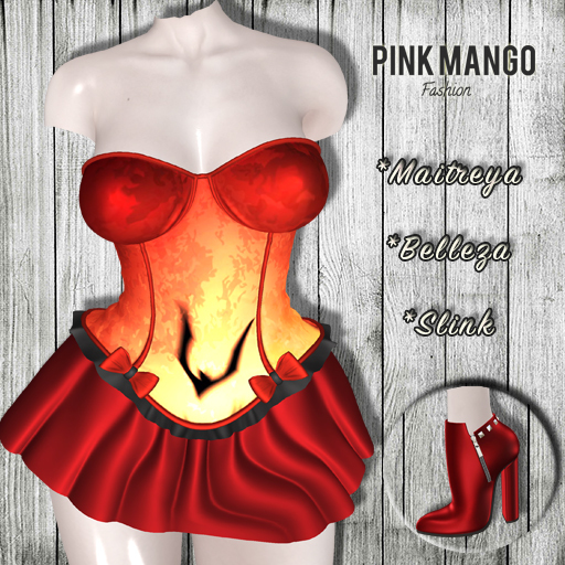 *Pink Mango* Red Sky Outfit