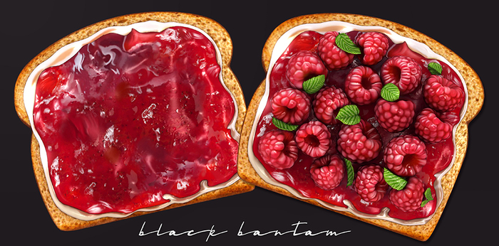[Black Bantam] Berry Good Toast and Jam Set <3