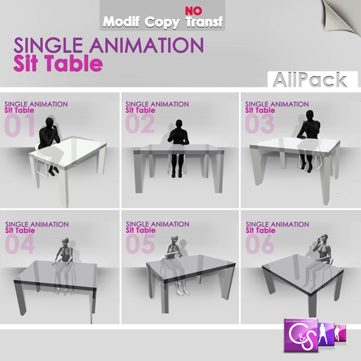 C&S Poses - Single Animation - Multi-sit 6 poses 2 (copy)