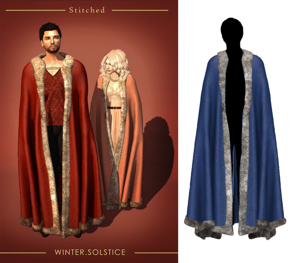 (Stitched) Hakon Cloak - Blue