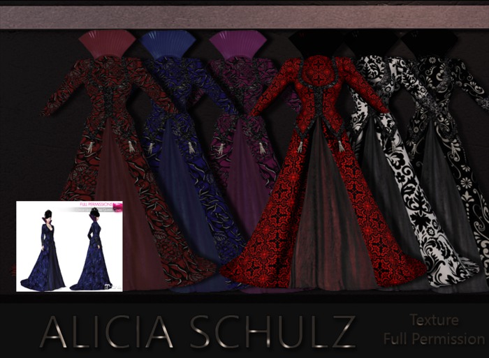 [Alicia Schulz] Texture for MI963361 Once Upon A Time Queen Gown MAITREYA SET 1