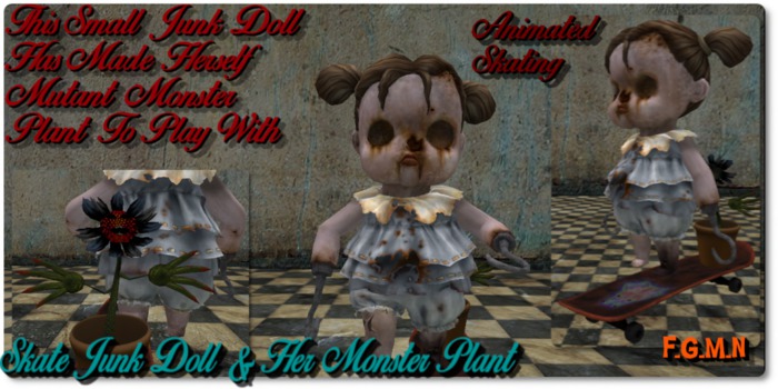 F.G.M.N./Skate Junk Doll & Her Monster Plant