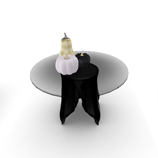 {vH} Glam Draped Table ~ Black