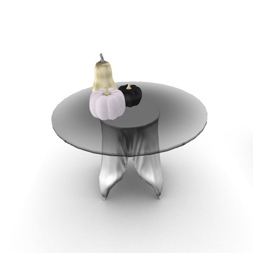 {vH} Glam Draped Table ~ White