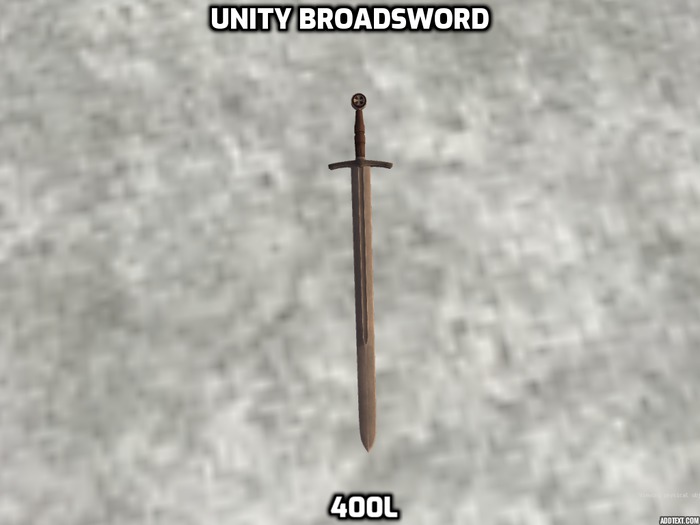 Unity Maxim !!!!AAA Broadsword unity
