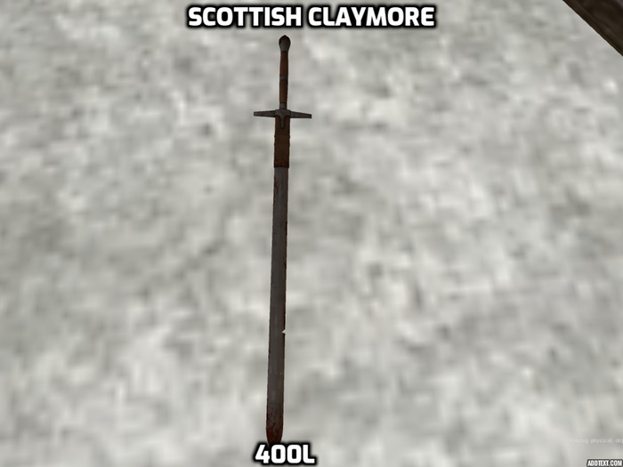 Unity Maxim !!!!AAA Scotish Claymore