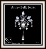 CCD - Asha Belly Jewel, belly piercing Reflective Diamonds 