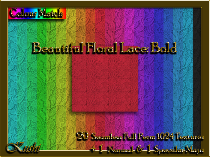 Beautiful Floral Lace Bold Textures