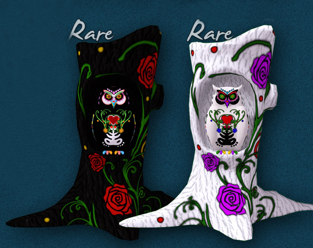 MOoH! Sugarskull owl + tree white RARE
