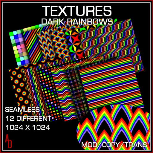 *AD* Textures - Rainbow Dark
