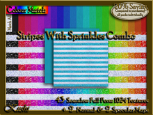 Stripes With Sprinkles Combo Textures