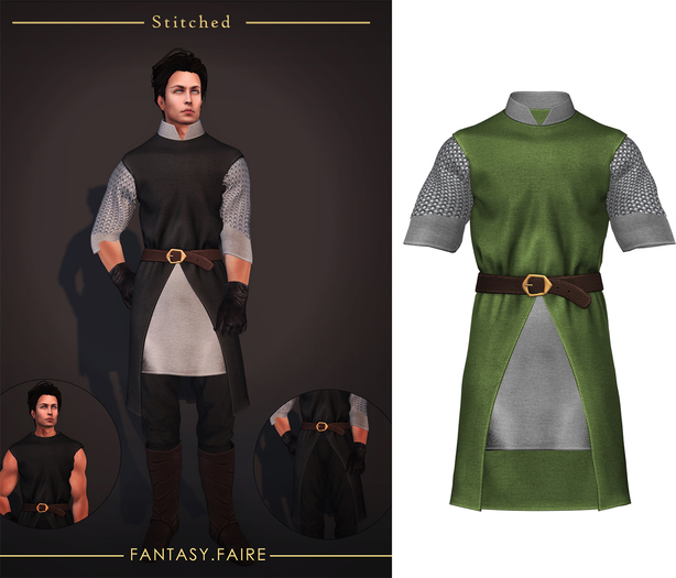 (Stitched) Gerren Tunic - Green