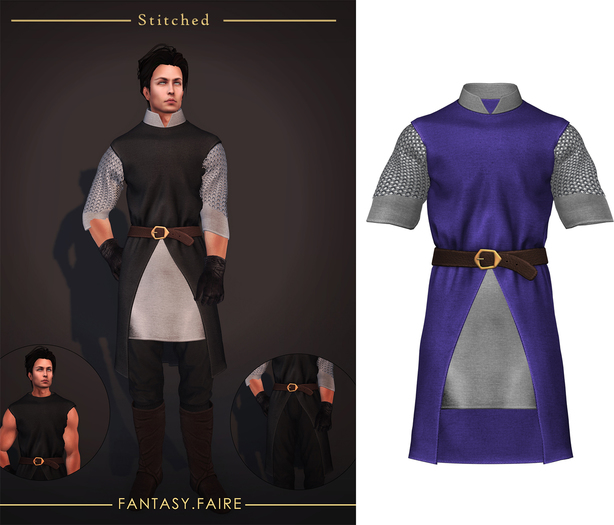 (Stitched) Gerren Tunic - Purple