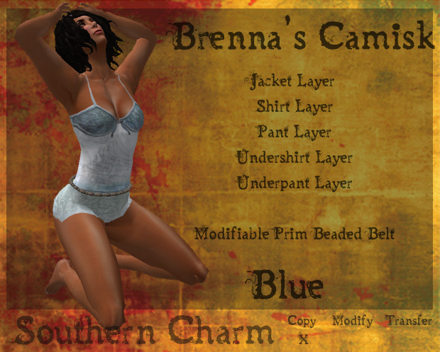 {SC} Brenna Camisk in Blue