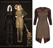 (Stitched) Brienne Tunic - Red