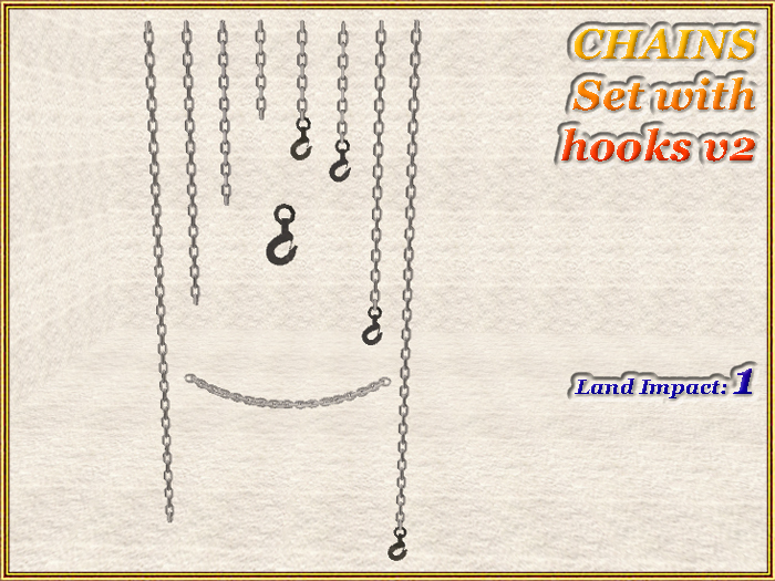 CHAINS Set with hooks v2 (1 LI) ( Full perm )