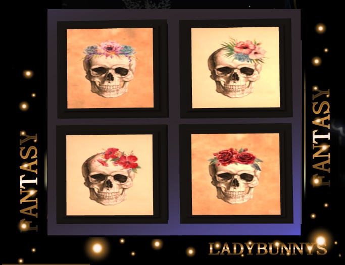 ~Hauntingly Halloween~Halloween Art-Skulls Set 2