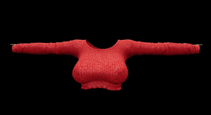.:. MS .:. Crop Sweater Red [ADD ME UNPACKER]