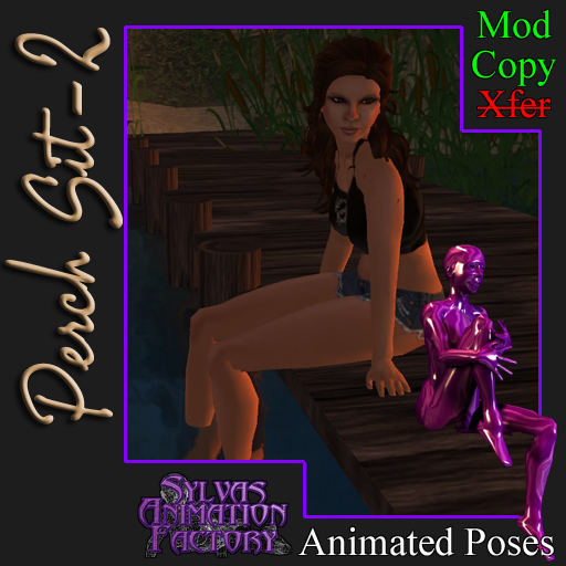 Perch Sit - 2 -- Female Sitting Animation (copyable)
