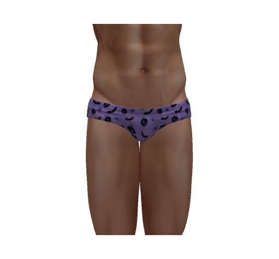 Halloween Purple & Black Speedo - Gianni