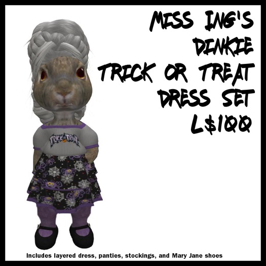 Miss Ing's Dinkie Trick or Treat Dress Set