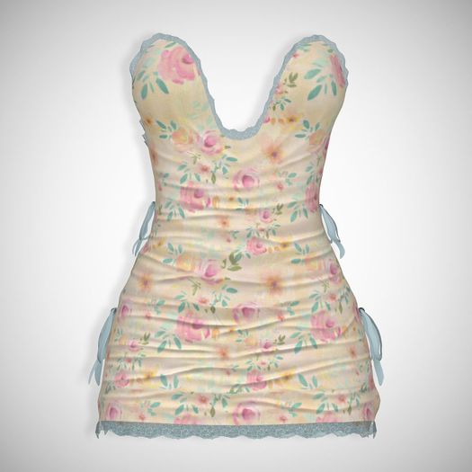 ChicModa // Roxanne Dress // NUDE FLORAL