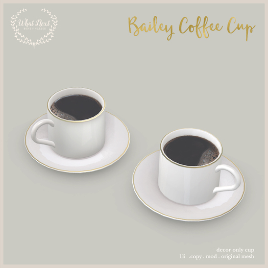 {what next} Bailey Coffee Cup (boxed)