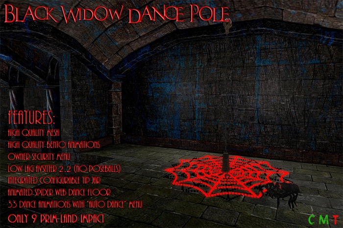 [NB] ~ Black Widow Dance Pole (boxed)