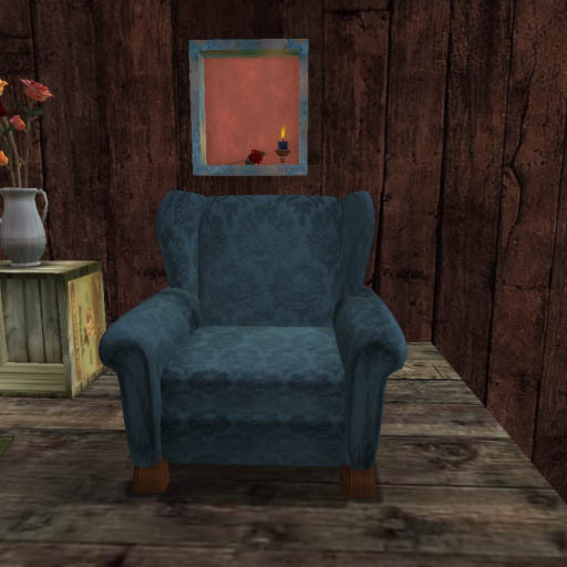 The Comfy Wingback Chair - Blue 
