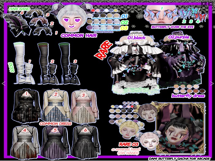 dami. butterfly gacha.hairband *3