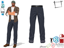 Dae Obj FBX Men's Rolled Leg Long Lumberjack Jeans Slink Male, Belleza Jake, Signature Gianni, Onupup, Gamit, Adin
