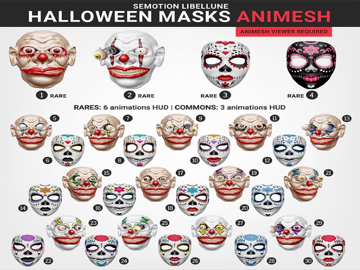SEmotion Libellune Halloween Masks #21