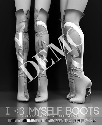 DEMO - Pure Poison - I <3 Myself Boots - [BOXED]