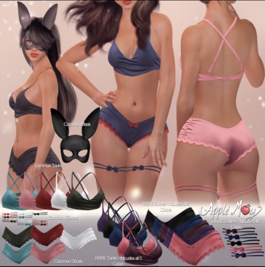 (AMD) Bunny Garter *R* - Aqua