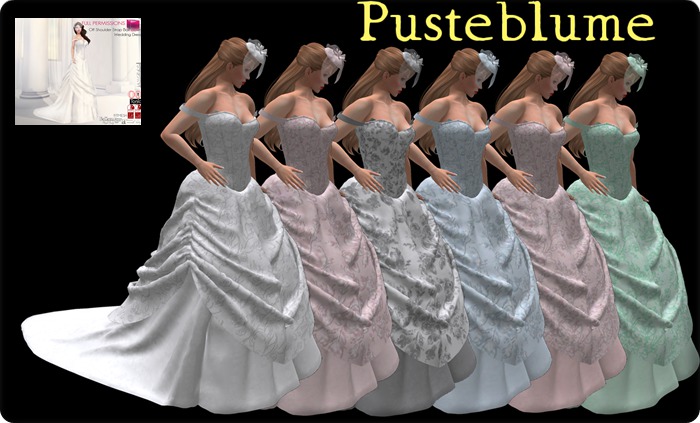 [Pusteblume] Texture for MI963608 Off Shoulder Wedding Dress  1