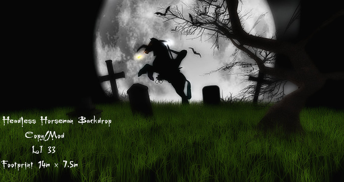 Headless Horseman Backdrop (Boxed)