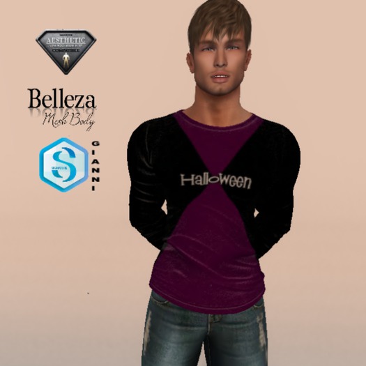 XK Halloween Long Sleeve Tee Purple