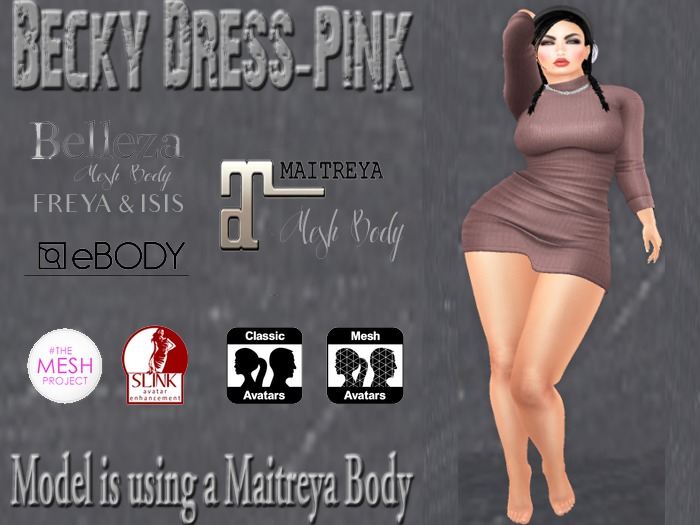 Becky Dress-Pink