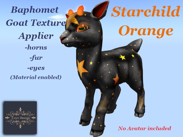 ~TD~ Baphomet Goat Starchild Orange(Add+Touch)